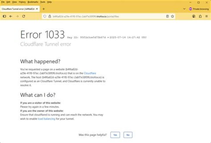 How do I fix error 1033?