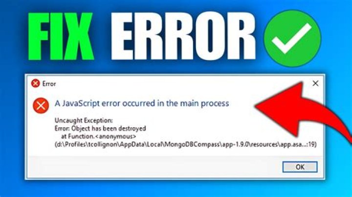 How do I fix JavaScript error?