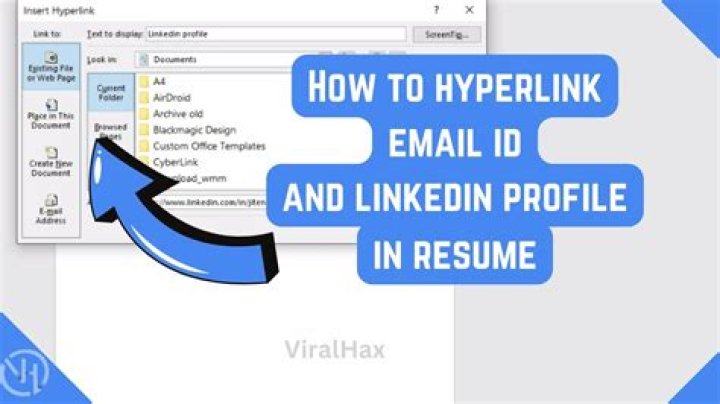 How do you hyperlink an exhibit?