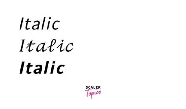 How do you italicize P in HTML?