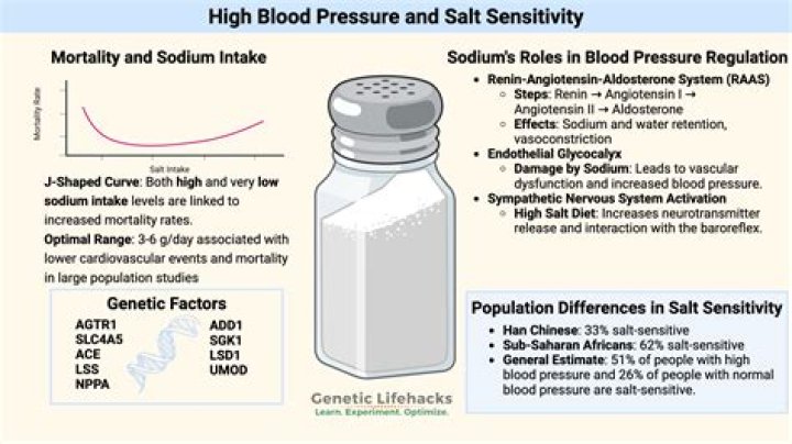 How does high salt intake cause hypertension?