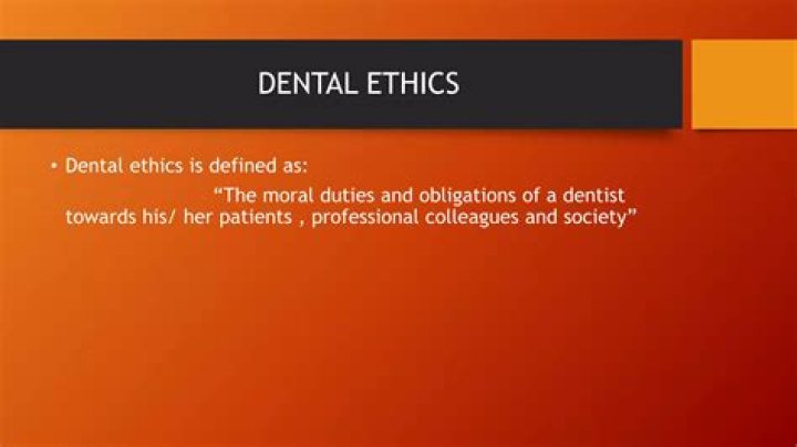 What are dental ethics?