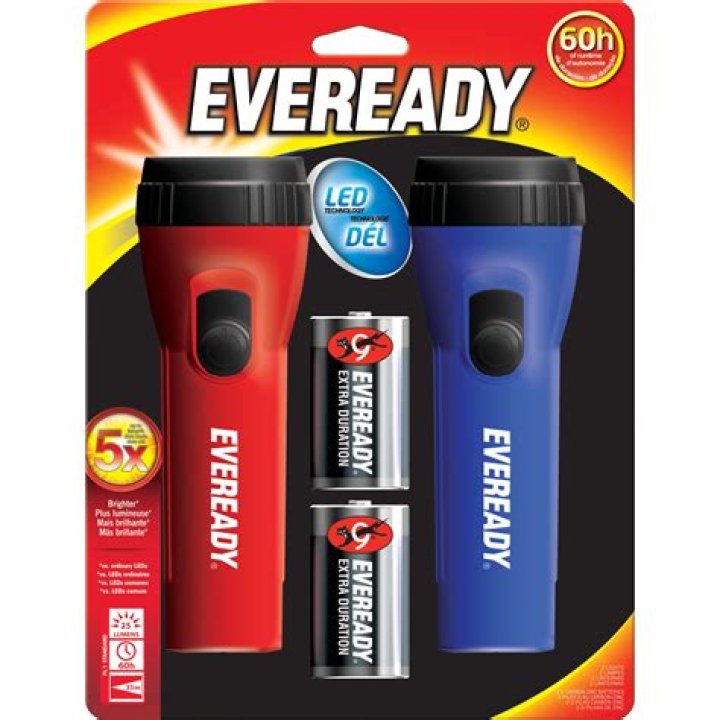 What battery does Eveready flashlight use?