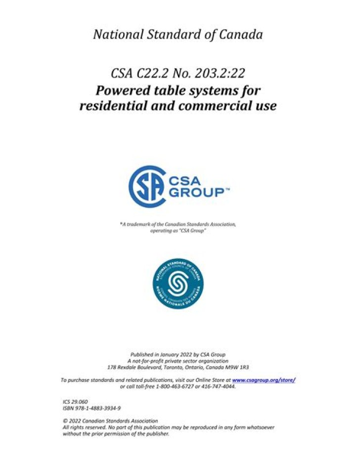 What is CSA standard C22 2?